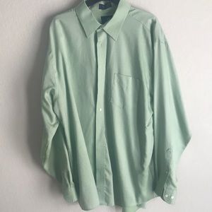 Green long sleeve dress shirt